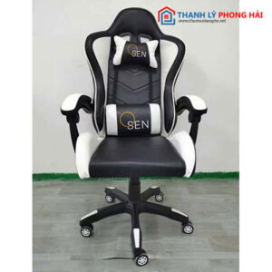 Thanh Lý Ghế Gaming Chân Nhựa Có Kê Chân Sang Trọng Mới 99%