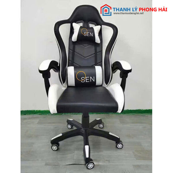 Thanh Lý Ghế Gaming Chân Nhựa Có Kê Chân Sang Trọng Mới 99%
