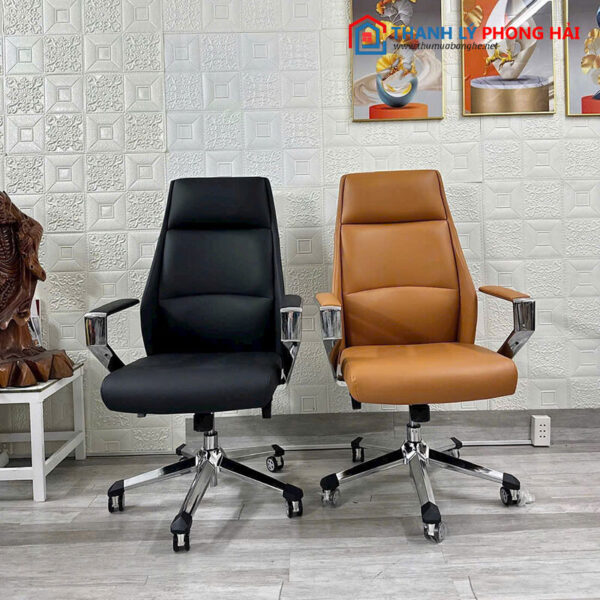Thanh Lý Ghế Giám Đốc Lưng Cao Tay Nhôm Mới 99%