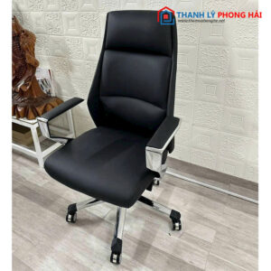 Thanh Lý Ghế Giám Đốc Lưng Cao Tay Nhôm Mới 99%
