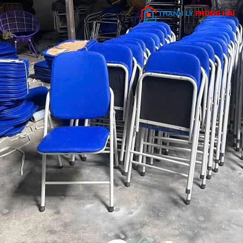 ghe-xep-van-phong-lung-thap-moi-99 Thanh Lý Ghế Xếp Văn Phòng Lưng Thấp Lớn Mới 99%  