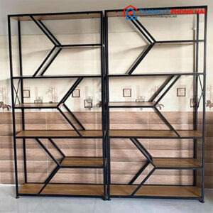 Thanh Lý Kệ Trưng Bày Khung Sắt 1m Mới 99% - Kiểu Dáng Độc Lạ