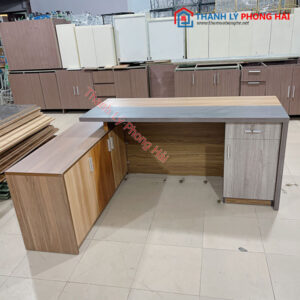 Thanh Lý Bàn Lãnh Đạo Chữ L Phối Nhiều Màu Mới 99%