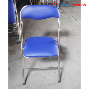 Thanh Lý Ghế Xếp Khung Inox Lưng Cao Mới 99%