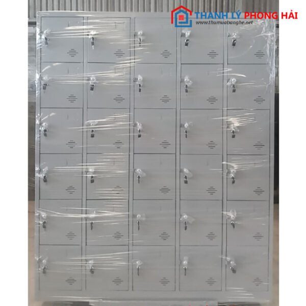 Thanh Lý Tủ Locker Sắt 30 Ngăn 1m5 Mới 99%