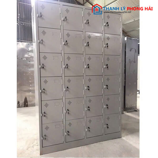 Thanh Lý Tủ Locker Sắt 24 Ngăn 1m2 Bền Đẹp Mới 99%