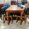 Thanh Lý Bộ Bàn Ăn 1m2 Gỗ Nâu Tự Nhiên Mới 99%