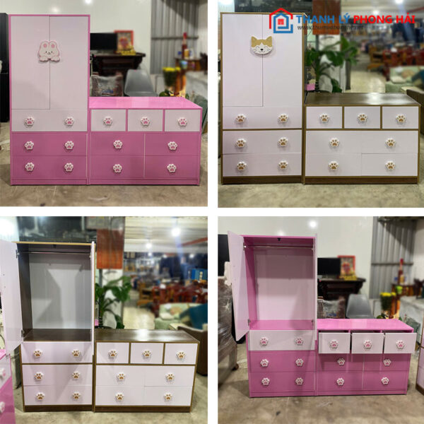 Thanh Lý Hệ Tủ Trẻ Em 1m6 Nhiều Ngăn Mới 99% (Nhiều Mẫu)