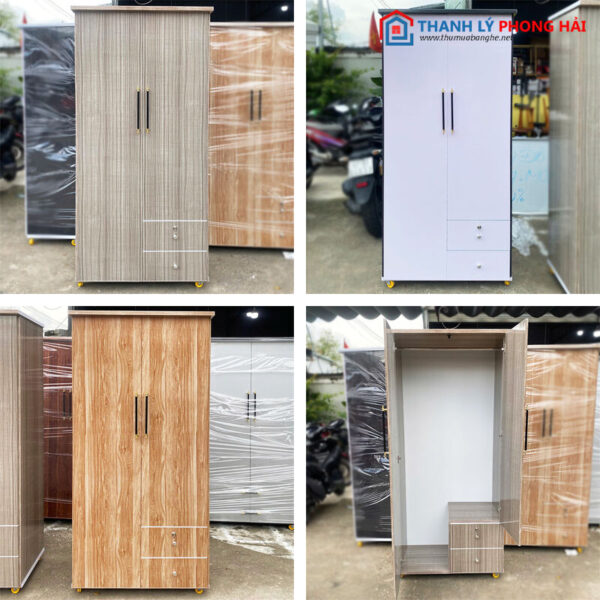 Thanh Lý Tủ Nhựa 2 Cánh 85cm Đơn Giản Mới 99% (Nhiều Màu)