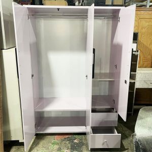 Thanh Lý Tủ Quần Áo 3 Cánh 1m25 Màu Nâu Vân Gỗ Mới 99%