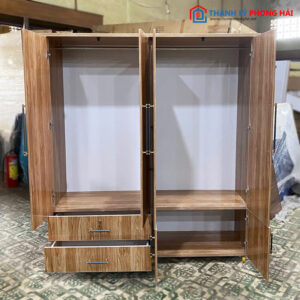 Thanh Lý Tủ Quần Áo Nhựa 4 Cánh 1m6 Mới 99%