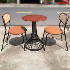 Thanh Lý Bộ Bàn Ghế Cafe Lưng Mây Mới 99%