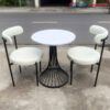 Thanh Lý Bộ Bàn Ghế Cafe Trắng Mới 99%
