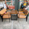 Thanh Lý Bộ Bàn Ghế Sofa Cafe Đệm Nâu 1m2 Mới 99%