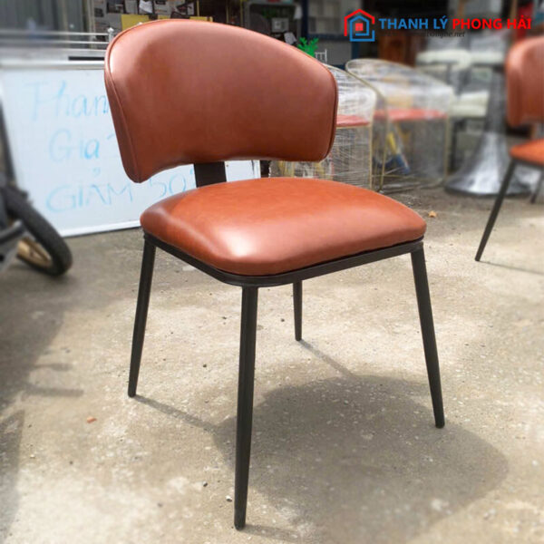 Ghế Cafe Bọc Da May Viền Mới 99%