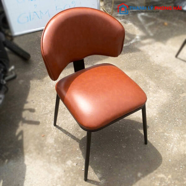 Ghế Cafe Bọc Da May Viền Mới 99%