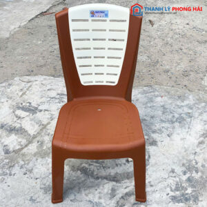 Ghế Nhựa Quy Phúc Nâu & Xanh Mới 99%