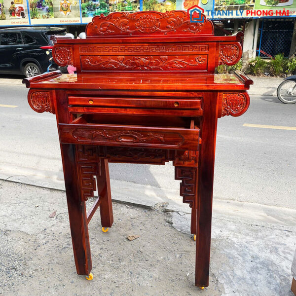 Bàn Thờ Gỗ Tràm 2 Tầng 1m07 Mới 99%