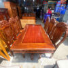 Thanh Lý Bộ Bàn Ăn Gỗ Tràm 1m6 6 Ghế Mới 99%