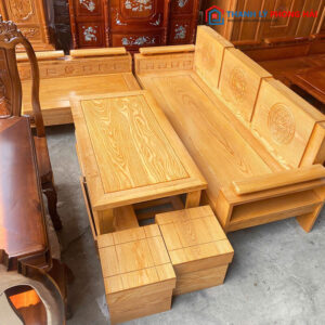 Bộ Salon 2m Góc L Gỗ Sồi Cao Cấp Mới 99% (Nhiều Màu)