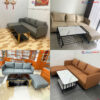 Bộ Sofa Bọc Da Kèm Đôn Ghép Góc L Mới 99%