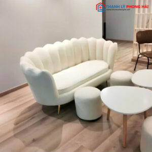 bộ sofa vỏ sò trắng