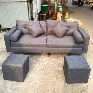 Thanh Lý Bộ Sofa Bọc Vải Kèm 4 Gối Mới 99% (Nhiều Mẫu)