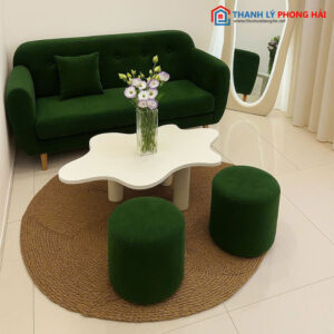 Thanh Lý Bộ Sofa Bọc Vải Đệm Mút Nhiều Mẫu Mới 99%