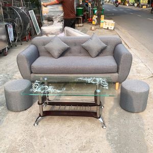 Thanh Lý Bộ Sofa Bọc Vải Đệm Mút Nhiều Mẫu Mới 99%