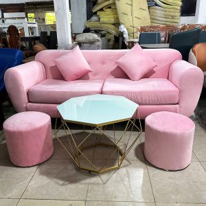 Bộ Sofa Kèm Bàn Kim Cương Nhiều Màu Mới 99%