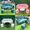 Bộ Sofa Kèm Bàn Kim Cương Nhiều Màu Mới 99%