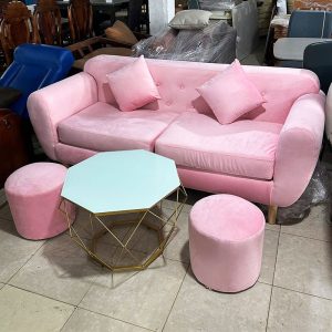 Bộ Sofa Kèm Bàn Kim Cương Nhiều Màu Mới 99%
