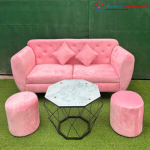 Bộ Sofa Kèm Bàn Kim Cương Nhiều Màu Mới 99%