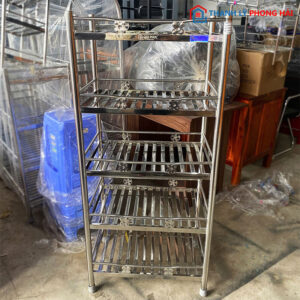 Kệ Inox 5 Tầng 60cm Tiện Lợi Mới 99%