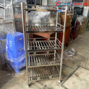 Kệ Inox 5 Tầng 60cm Tiện Lợi Mới 99%