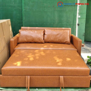 Sofa Bed Gấp Thông Minh Bọc Da Mới 99% (Nhiều Màu)