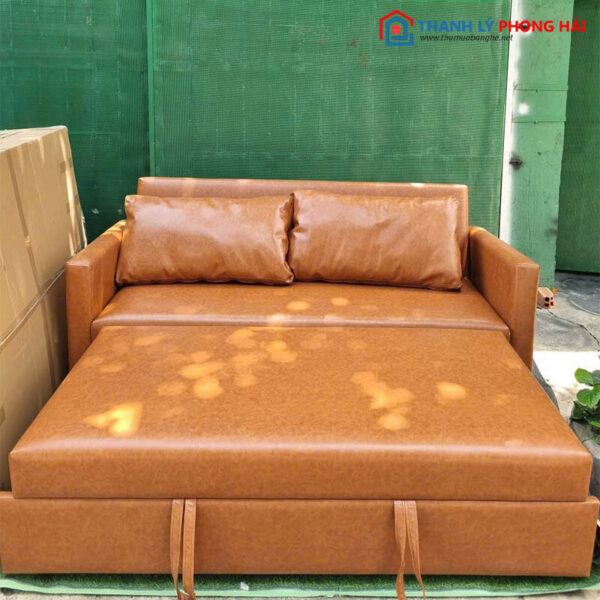 Sofa Bed Gấp Thông Minh Bọc Da Mới 99% (Nhiều Màu)