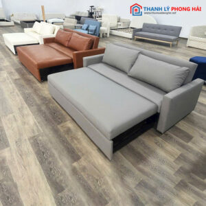 Sofa Bed Gấp Thông Minh Bọc Da Mới 99% (Nhiều Màu)