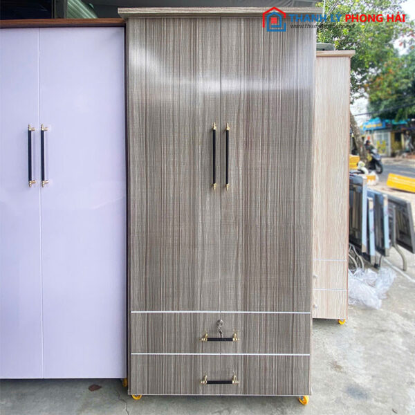 Tủ Áo 80cm Bằng Nhựa Gồm 2 Cánh Mới 99%