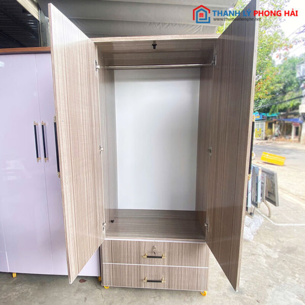 Tủ Áo 80cm Bằng Nhựa Gồm 2 Cánh Mới 99%