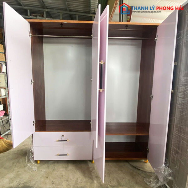 Thanh Lý Tủ Quần Áo Nhựa 1m6 Gồm 4 Cánh Mới 99%