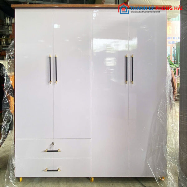 Thanh Lý Tủ Quần Áo Nhựa 1m6 Gồm 4 Cánh Mới 99%