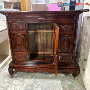 Tủ Thờ Gỗ Tràm 1m5 Kiểu Cổ Điển Mới 99%