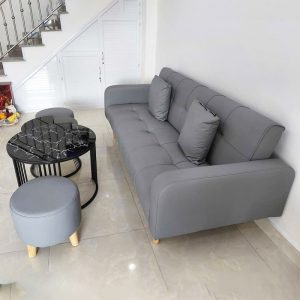 Bộ Sofa Kèm 2 Đôn Và Bàn Trà Nhiều Màu Mới 99%