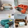 Bộ Sofa Kèm 2 Đôn Và Bàn Trà Nhiều Màu Mới 99%