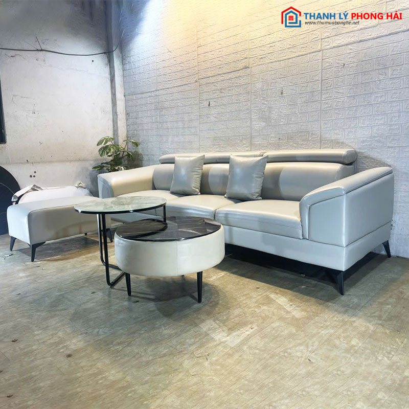 Bộ Sofa Màu Xám 2m6 Simili Cao Cấp Mới 99%   bo-sofa-mau-xam-2m6-simili-cao-cap-1 Bộ Sofa Màu Xám 2m6 Simili Cao Cấp Mới 99%