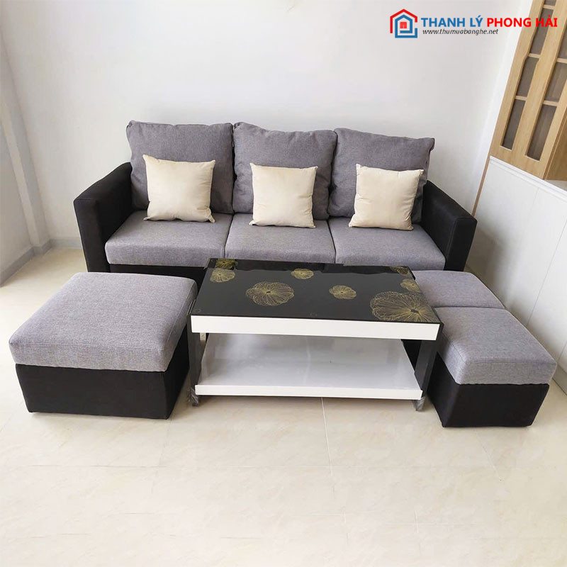 Sofa 3 Chỗ Kèm 1 Đôn Lớn, 2 Đôn Nhỏ Mới 99% sofa-3-cho-kem-1-don-lon-2-don-nho Sofa 3 Chỗ Kèm 1 Đôn Lớn, 2 Đôn Nhỏ Mới 99%