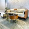 Sofa Da Kèm Đôn Ghép Và Bàn Trà Đôi Mới 99% (Nhiều Màu)