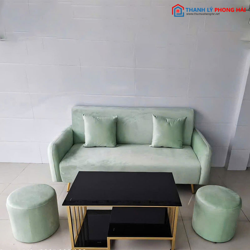 Sofa Nhung Màu Xanh Ngọc Kèm Bàn Trà Mặt Kính Mới 99% sofa-nhung-mau-xanh-ngoc-kem-ban-tra-mat-kinh-moi-99 Sofa Nhung Màu Xanh Ngọc Kèm Bàn Trà Mặt Kính Mới 99%
