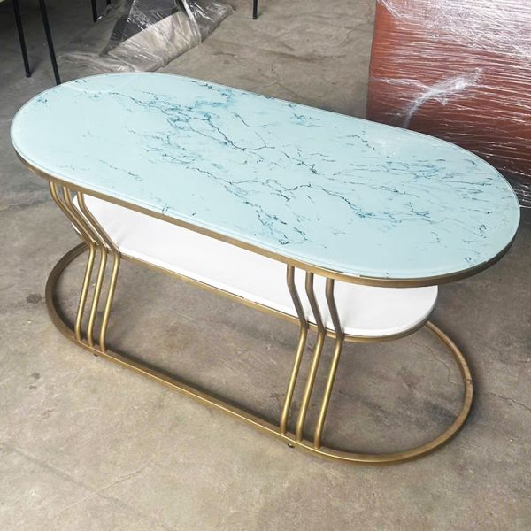 Bàn Sofa 2 Tầng Mặt Kính 1m Nhiều Màu Mới 99%
